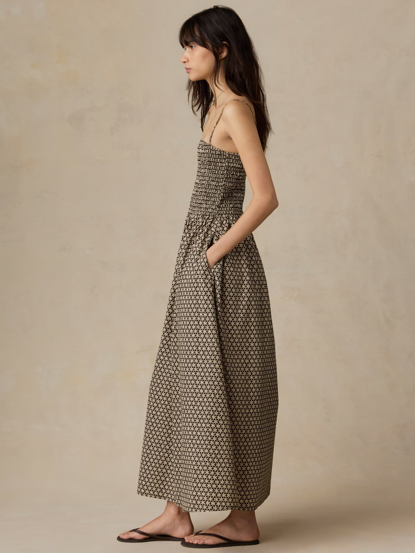Coastal Poplin Lucia Dress - Bloom Trail Floral