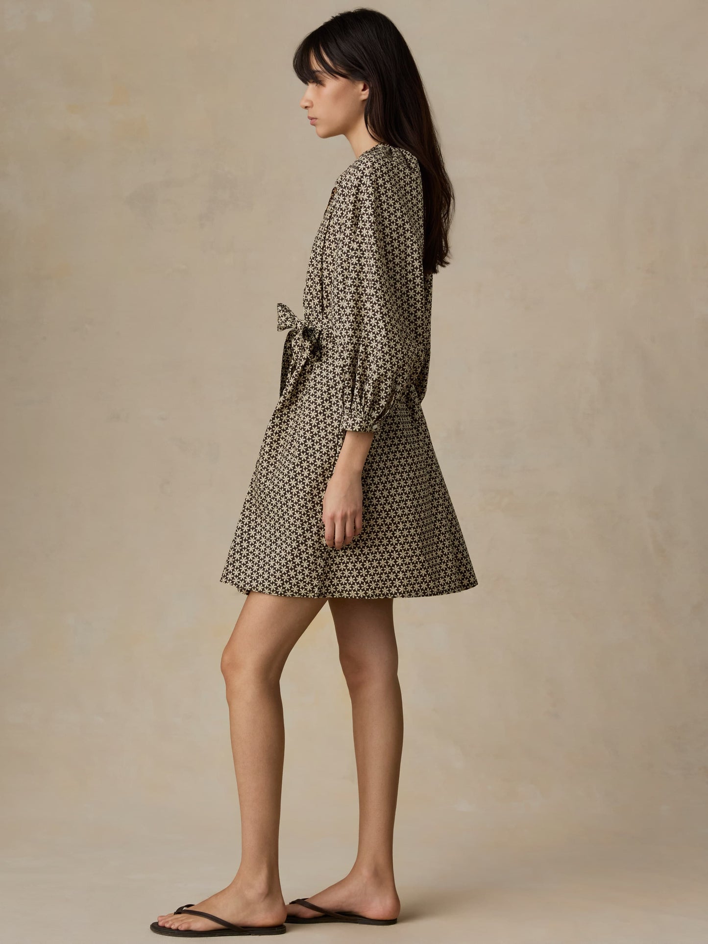 Coastal Poplin Kaia Mini Dress - Bloom Trail Floral