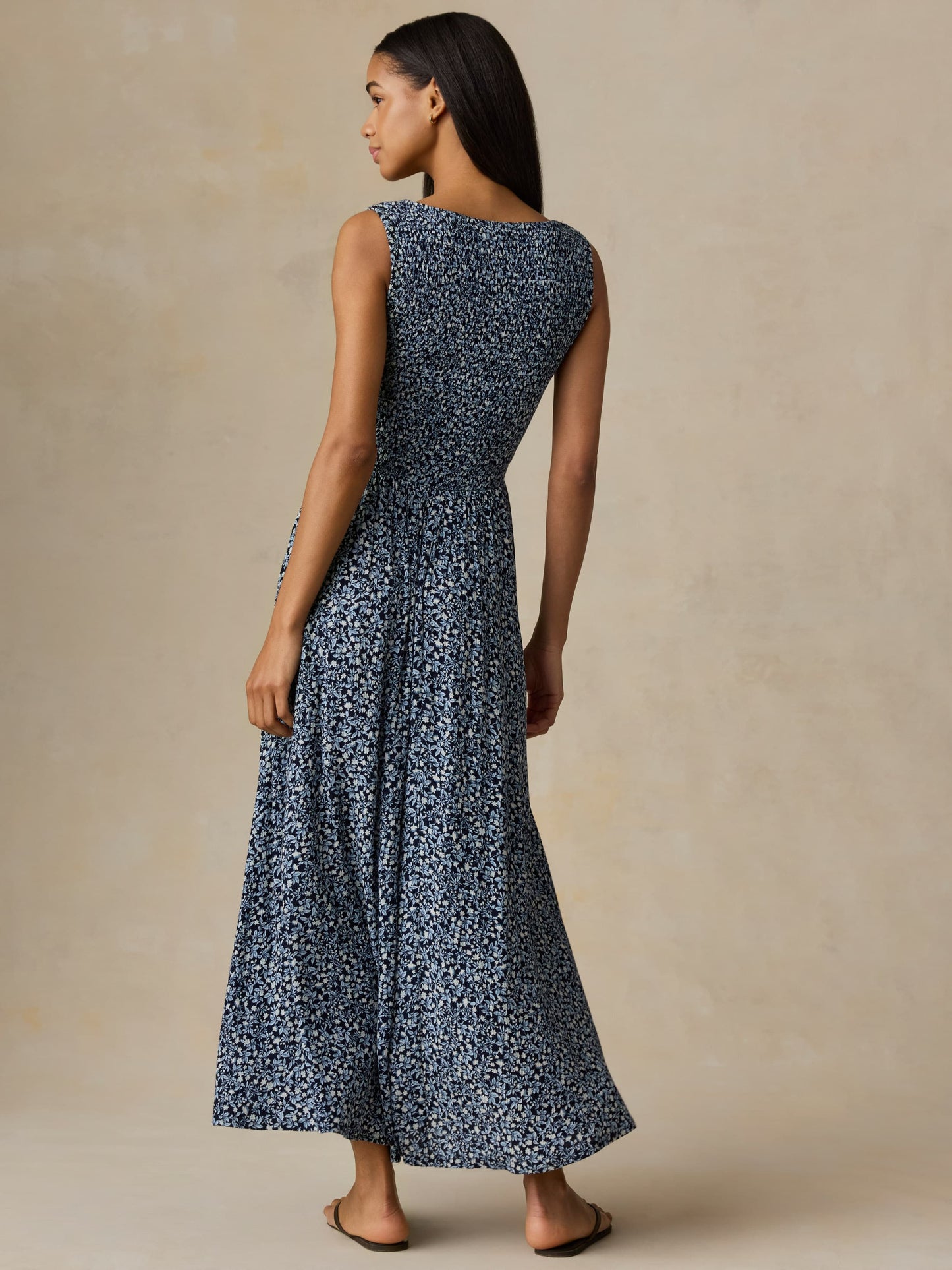 Sophia Smocked Dress - Coastal Bloom