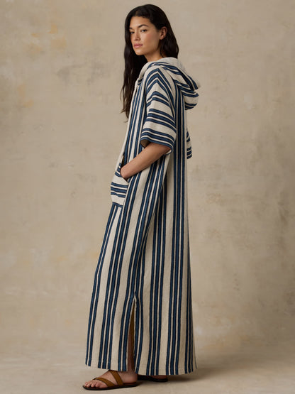 Baja Maxi Dress - Kingfisher Stripe