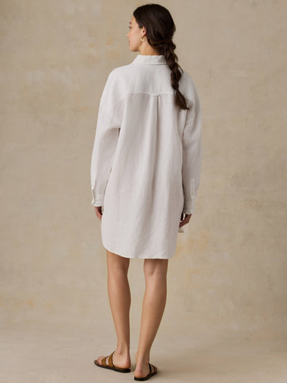 Laguna Linen Kova Shirtdress - White