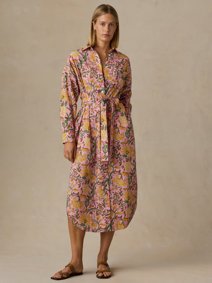 Voile Rio Shirtdress - Blossom Serenade
