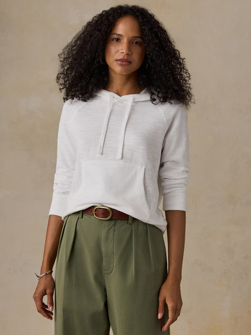 Sunwashed Organic Hoodie - White