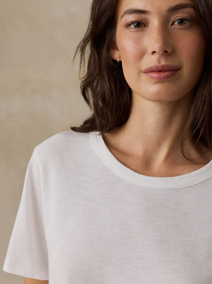 Sunwashed Regenerative Tee - White