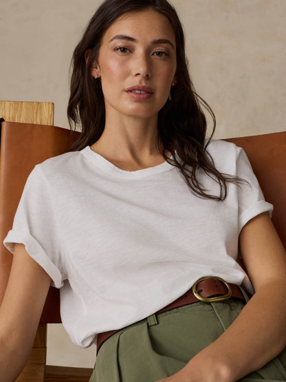 Sunwashed Regenerative Tee - White