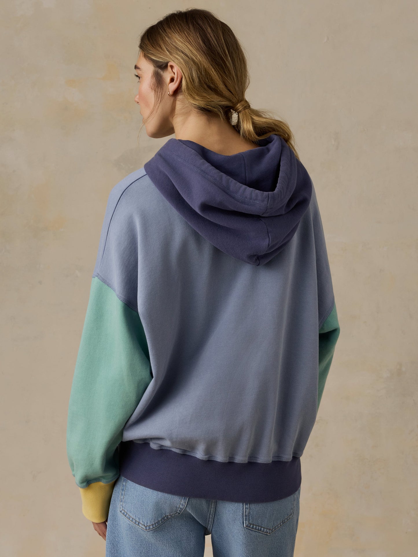 Oceanside Fleece Oversized Hoodie - Horizon Fade Colorblock