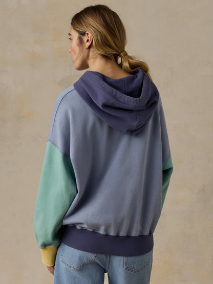 Oceanside Fleece Oversized Hoodie - Horizon Fade Colorblock