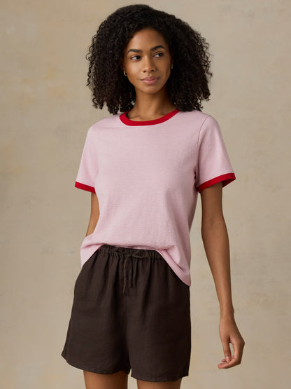 Sunwashed Regenerative Tee - Vintage Rose