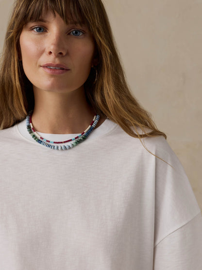 Sunwashed Boyfriend Tee - White