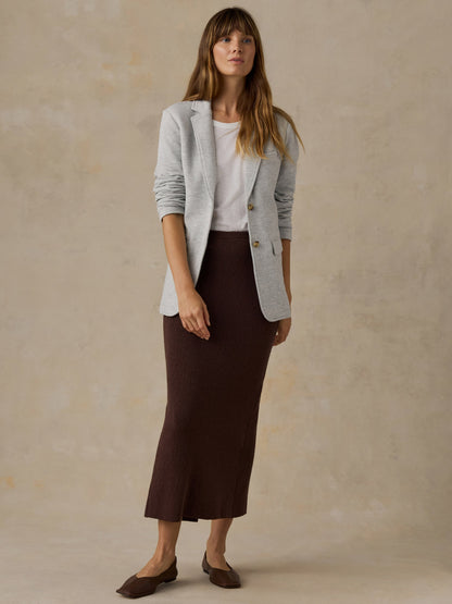 Inlet Knit Blazer - Heather Grey