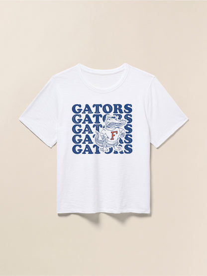 University of Florida Sunwashed Essential Tee - White