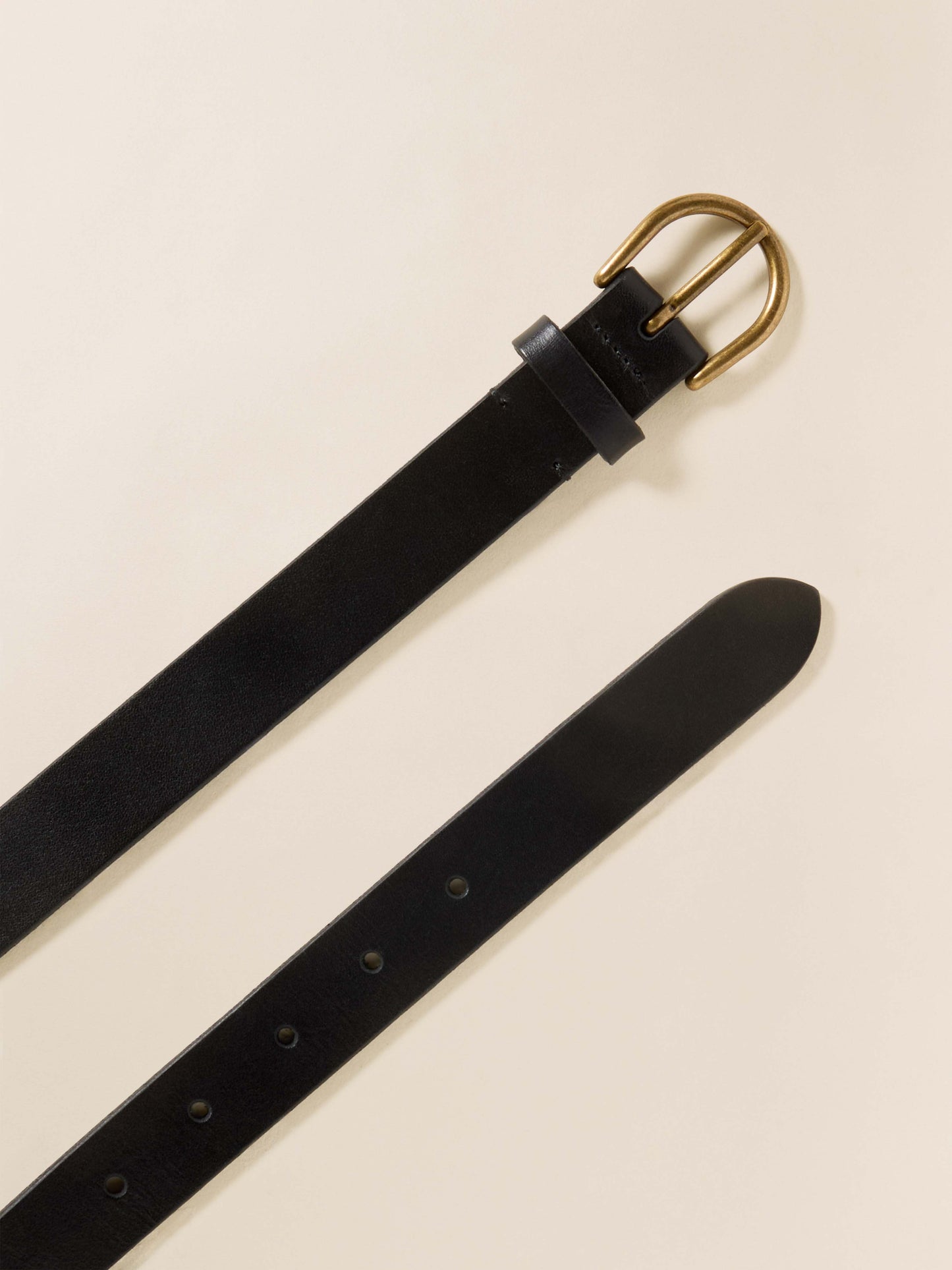 East End Leather Belt - Black