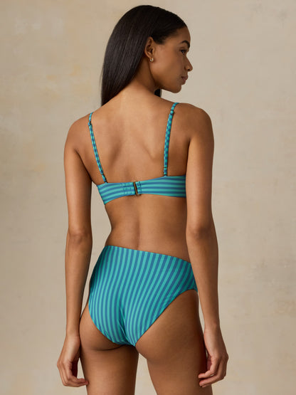 Riptide Top - Sea Blue Stripe