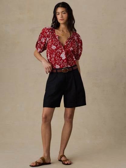 Voile Lettie Top - Garden Whispers