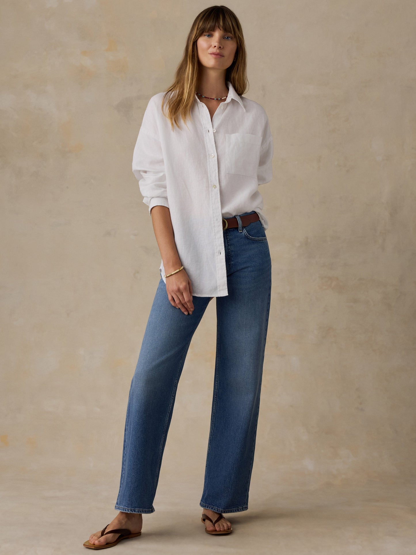 Laguna Linen Relaxed Shirt - White