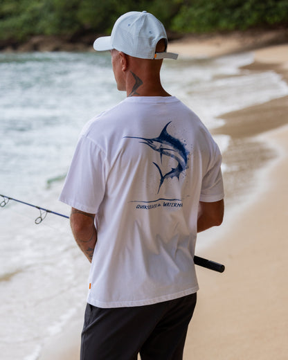 Waterman Angler Classic Short Sleeve Cotton T-Shirt - White