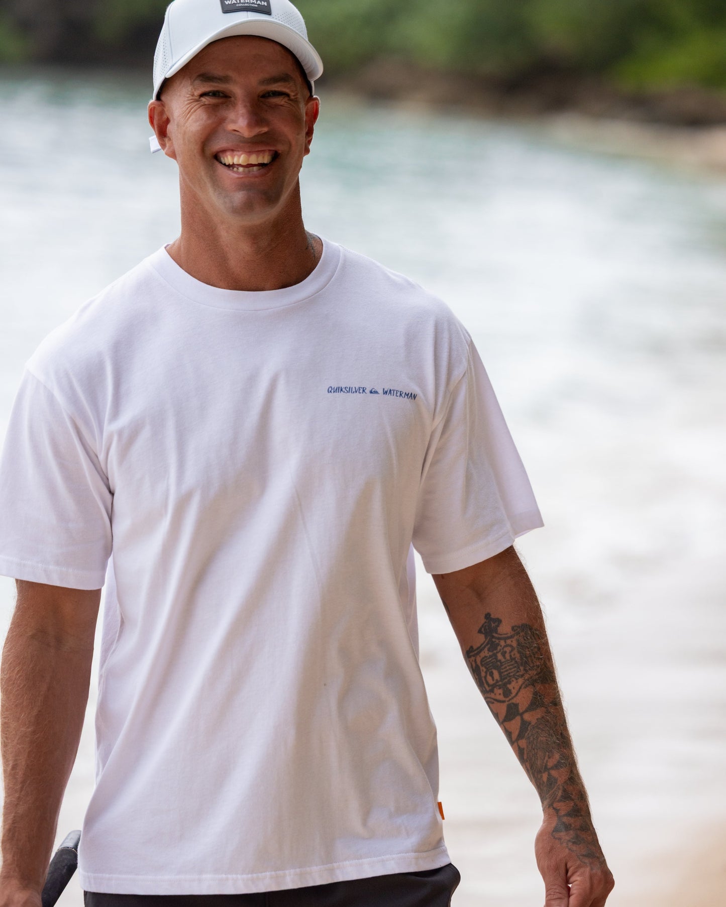 Waterman Angler Classic Short Sleeve Cotton T-Shirt - White