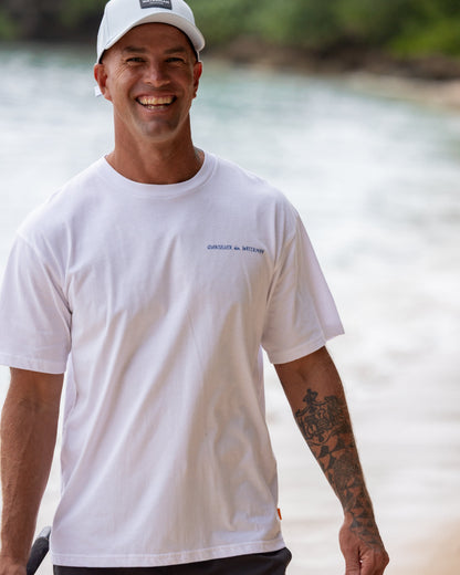 Waterman Angler Classic Short Sleeve Cotton T-Shirt - White