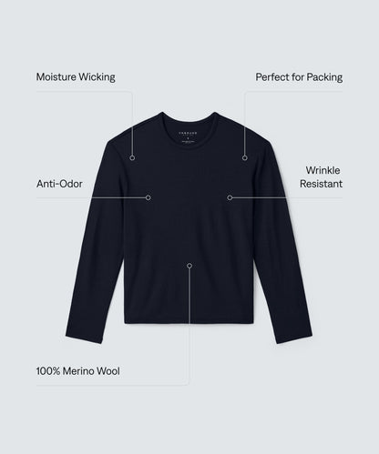 Women's Relaxed Long Sleeve Merino Crew