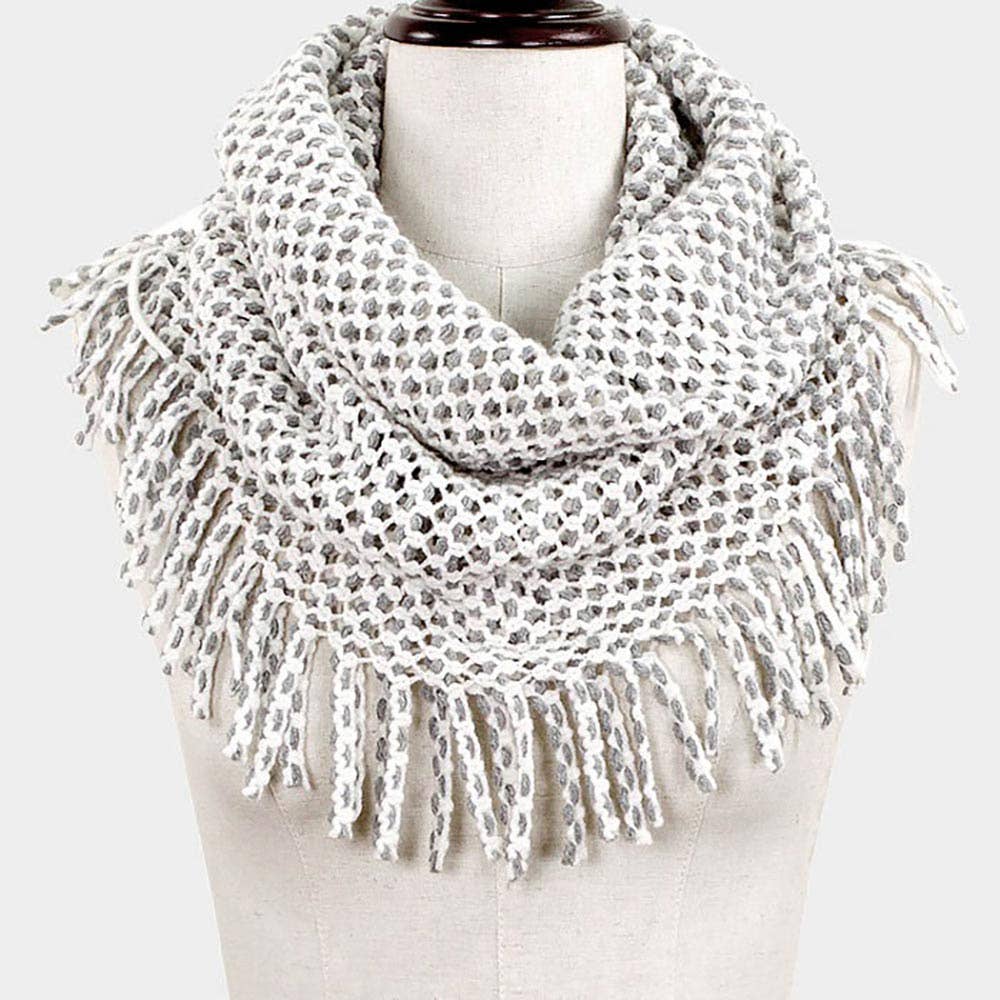 Mini Tube Fringe Scarf