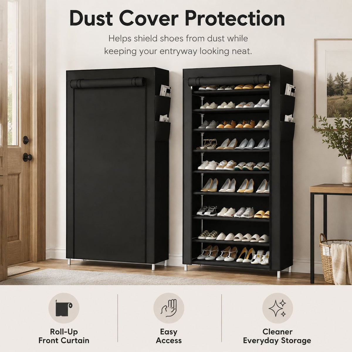 👟 50% OFF – Large-Capacity Shoe Storage Cabinet with Dust Cover
