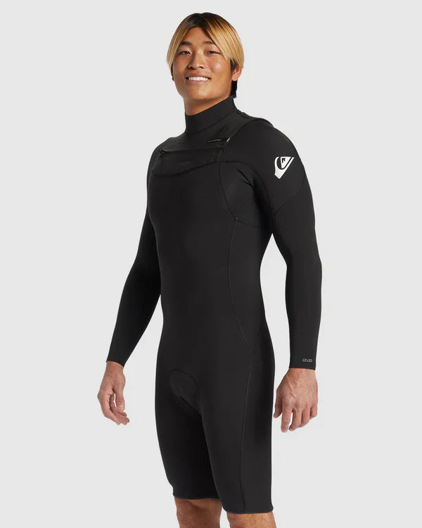 2/2 Everyday Sessions Chest Zip Long Sleeve Spring Suit - Black