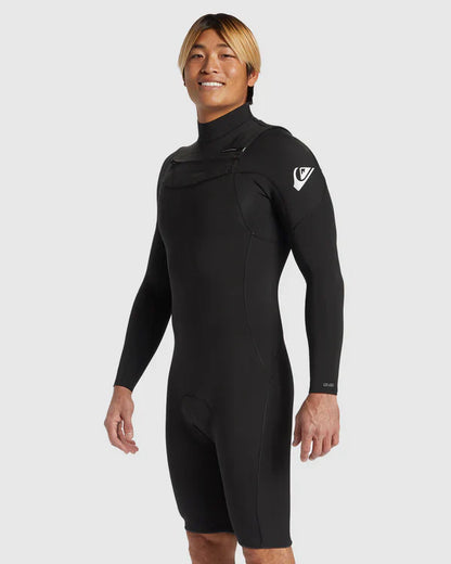 2/2 Everyday Sessions Chest Zip Long Sleeve Spring Suit - Black