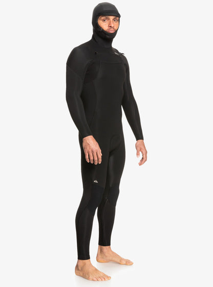 5/4/3mm Everyday Sessions Hooded GBS Chest Zip Wetsuit - Black