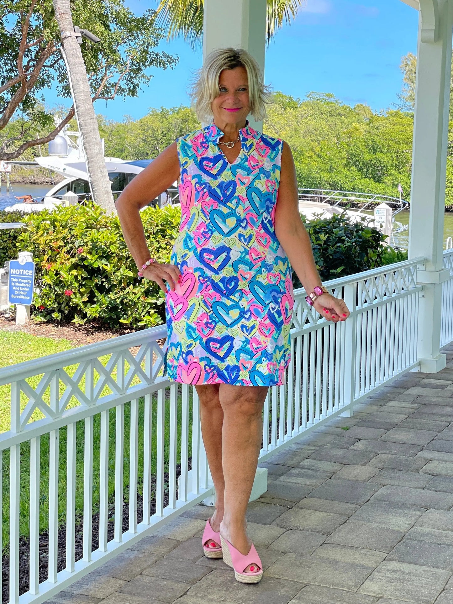 SECRET LOVE HEARTS COLLAR DRESS