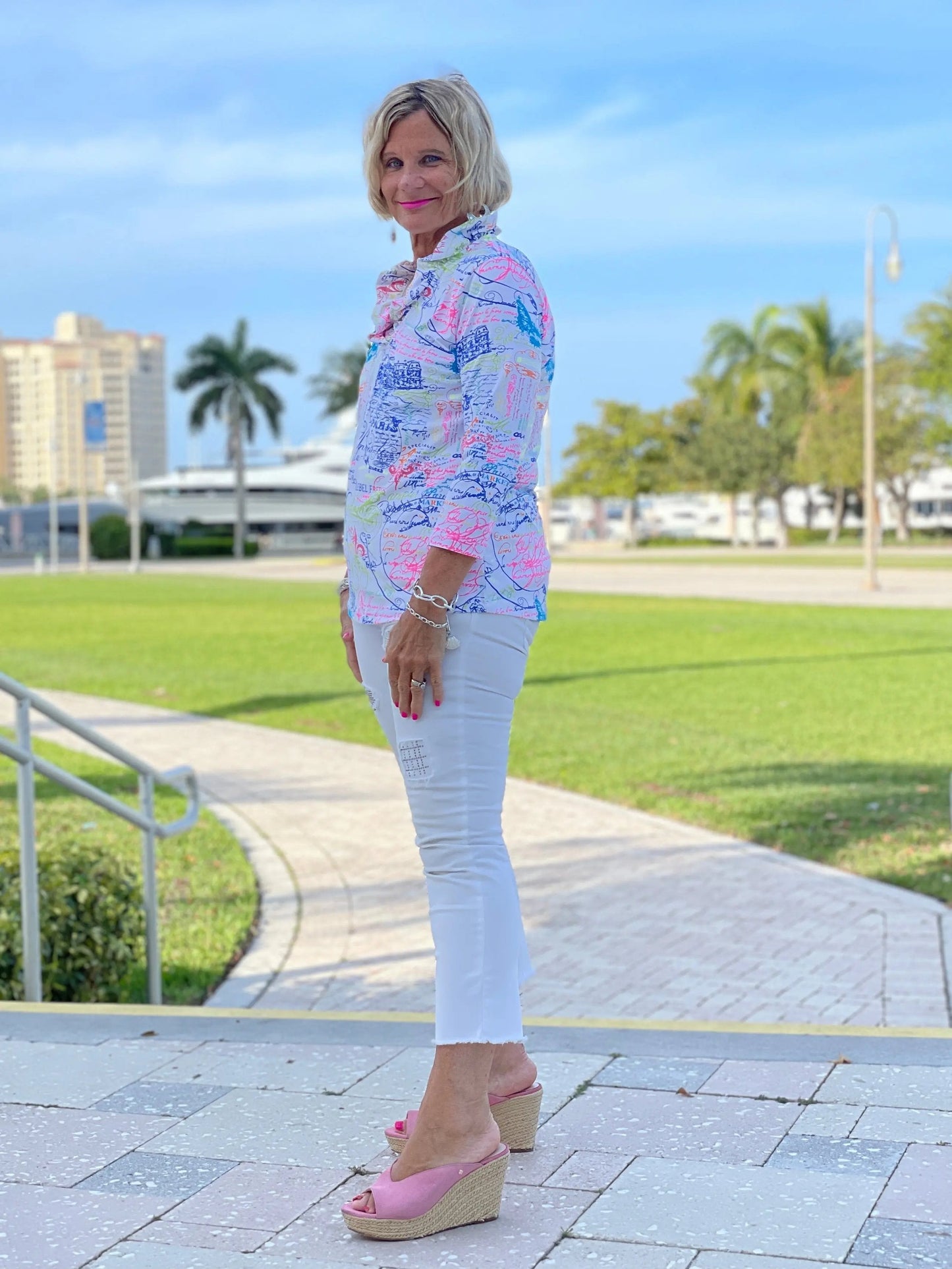 POST CARDS OFLOVE 3/25 RUFFLE TOP