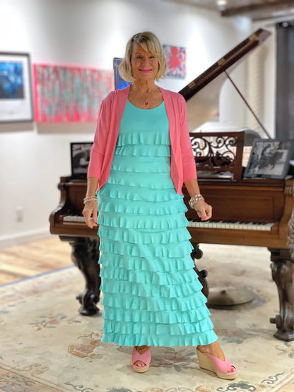 SEAFOAM CHA CHA MAXI DRESS