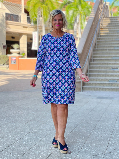 PINEAPPLE VACA SLEEVE DRESS