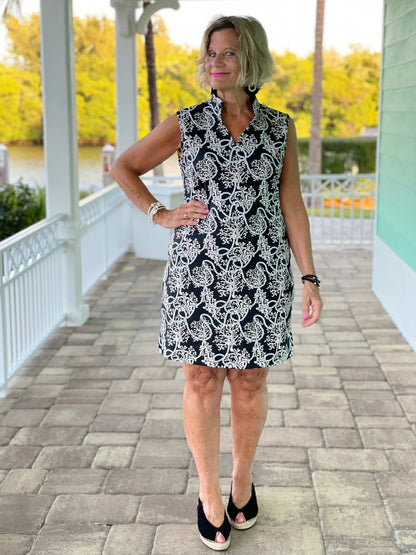 NAUTICAL  LANE COLLAR DRESS