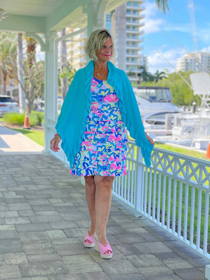SECRET LOVE HEARTS LAYERED RUFFLE DRESS