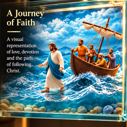 ✝️ Jesus Story Cross Night Light – 6 Scenes of Faith & Inspiration