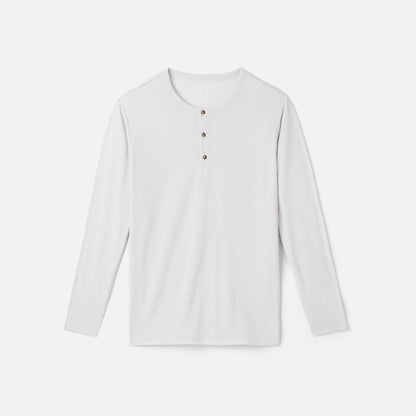 Men's Long Sleeve Merino Henley