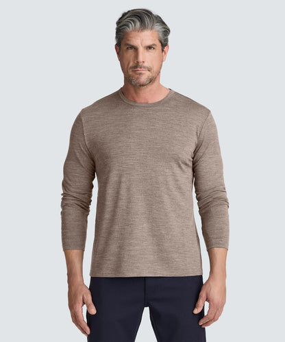 Men's Long Sleeve Merino Crew