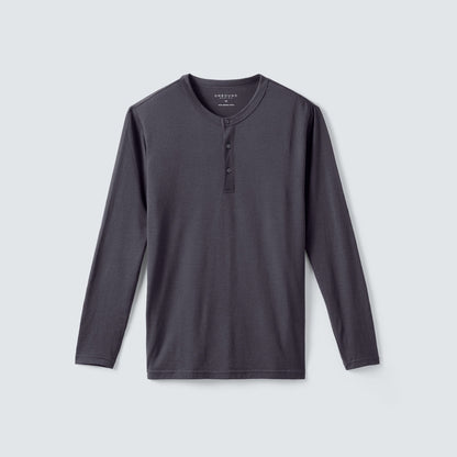 Men's Long Sleeve Merino Henley