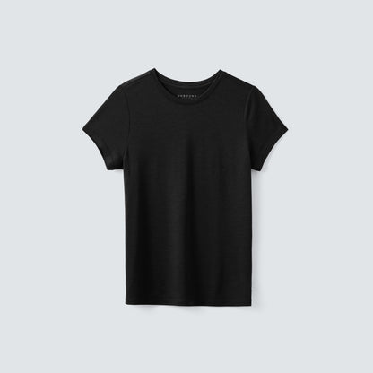 Women's Petite Merino Crew Neck T-Shirt