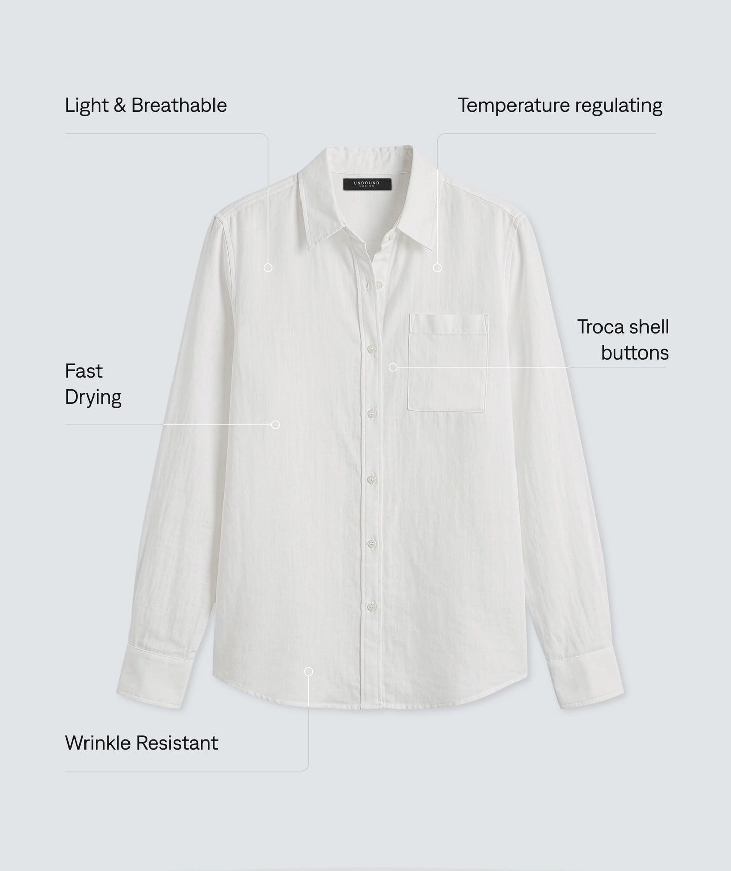 Women's Merino Linen Shirt